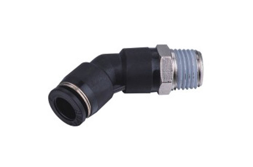Pneumatic Fittings - EPL135° Threaded Elbow