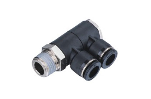 Pneumatic Fittings - EPHW F Type Threaded Swivel Tee