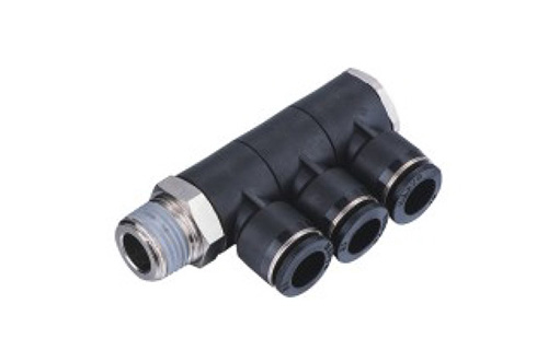 Pneumatic Fittings - EPHT F Type Threaded Swivel Cross