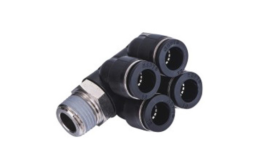 Pneumatic Fittings - EPAW Y-Thread Swivel Bottom