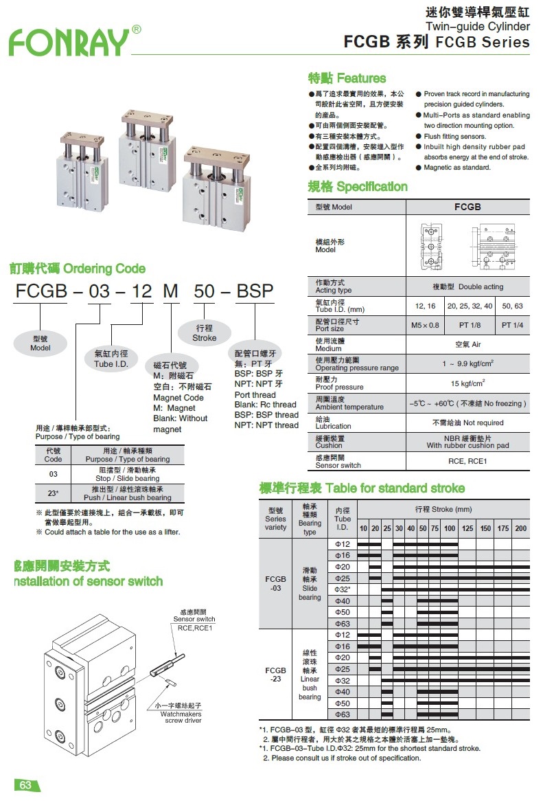 Standard Cylinders - FCGB
