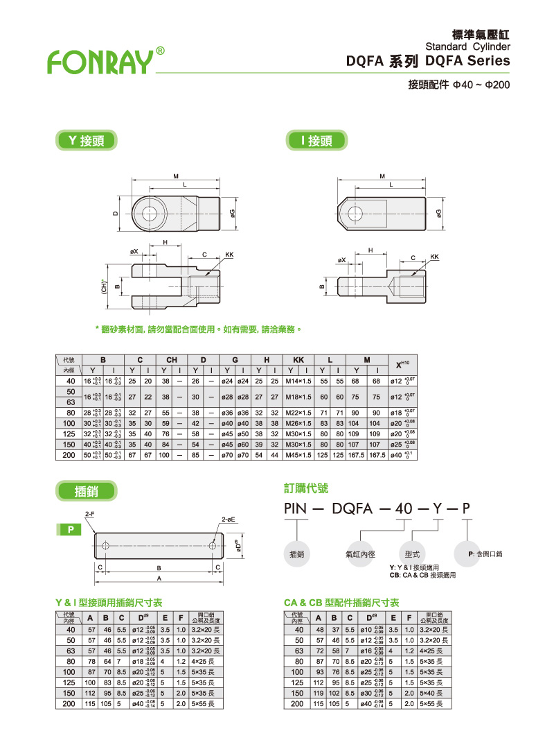 Standard Cylinders - DQFA