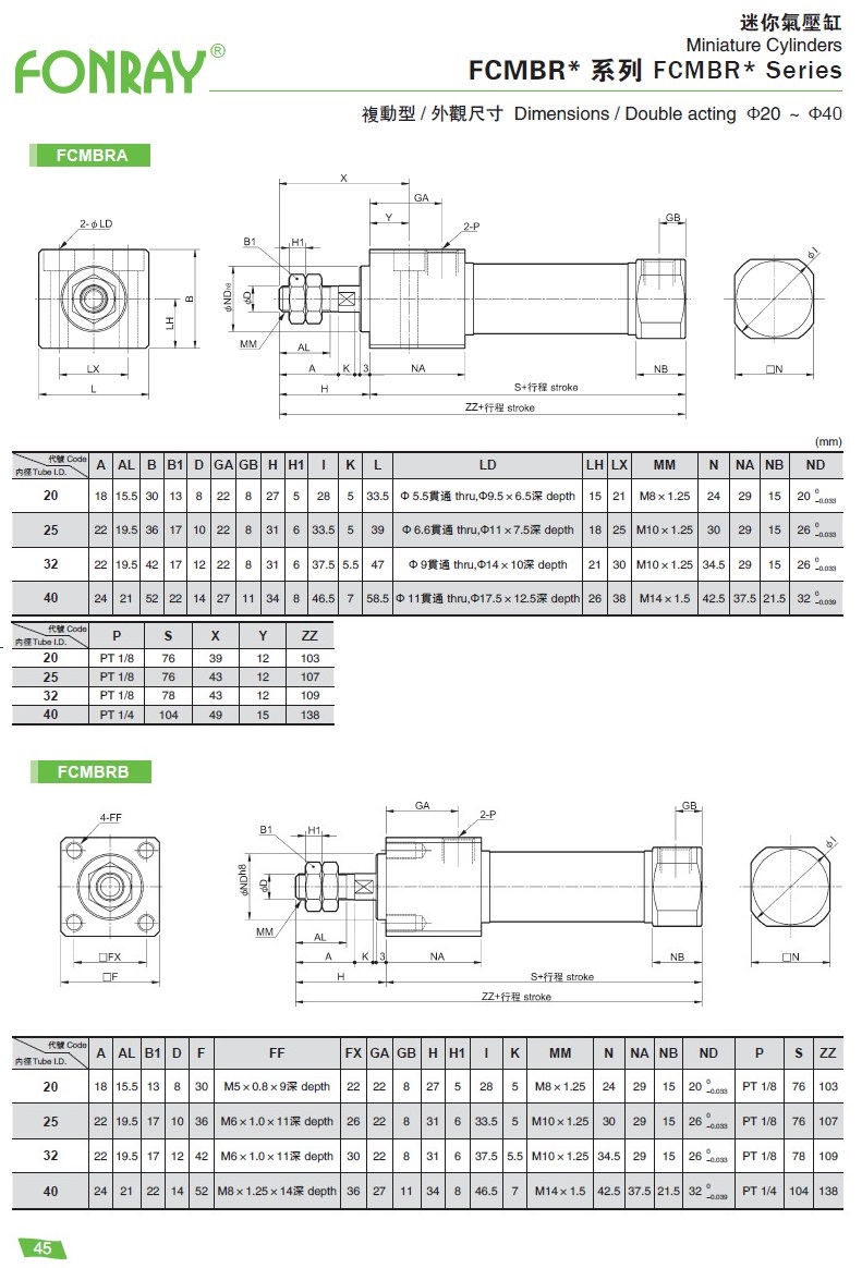 Standard Cylinders - FCMBR